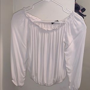 Off the shoulder brandy shirt